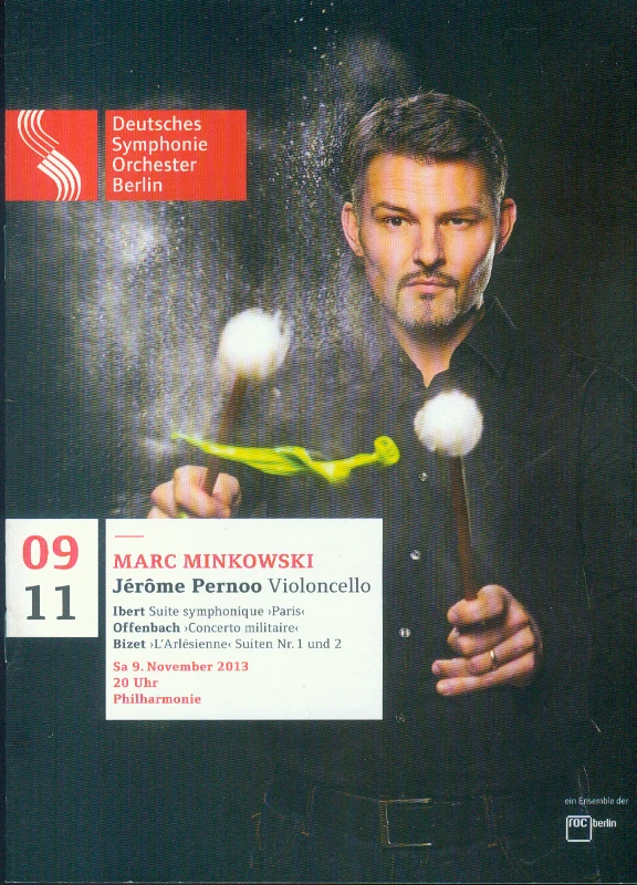 Programm Deutsches Symphonie Orchester Berlin 09.11.2013 Marc Minkowski - Bild 1 von 1