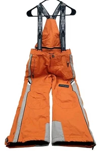 Vtg Spyder Entrant Dermizax Snow Bibs Snowboarding Skiing Orange Men's Size XXL - Picture 1 of 15
