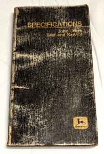 John Deere® Test and Service Specifications Field Book March 1985 SP-458 - Picture 1 of 6