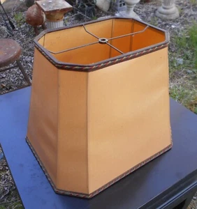 VINTAGE ART DECO FIBERBOARD LAMPENSCHIRM - Bild 1 von 6