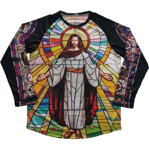 Camiseta deportiva de la iglesia de Jesús camisa larga bicicleta de montaña motocross abrigo superior - Imagen 1 de 5
