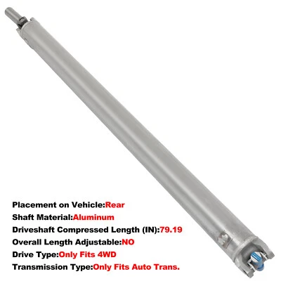 4WD Driveshaft Prop 946-093 For GMC Sierra 2500 HD 2007-2010 Crew Cab Pickup AT - Image 1 of 4