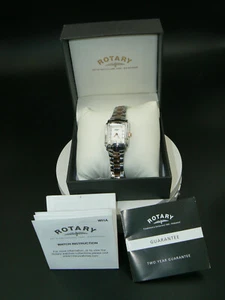 Rotary 1895 Editions Rose Gold Tone Stainless Steel Diamond Dial LB42831 Quartz  - Picture 1 of 6