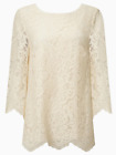 SOMERSET BY ALICE TEMPERLEY Scalloped Lace Cream Top Blouse Size 6 RRP£69