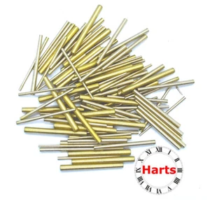 100 units Quality Brass Taper Assorted Clock Pins Repairs parts - Picture 1 of 1