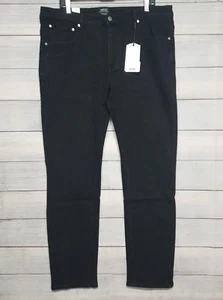 Pantalones de mezclilla WESC Eddy ajustados talla 36x32 negros - Imagen 1 de 5