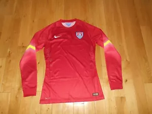 Neu ohne Etikett Nike USA 2014 Authentic rot WC LS Torwart USMNT Fußball Trikot Set Herren M - Bild 1 von 7