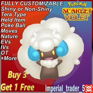 Pokémon Escarlata y Violeta ✨ Shiny Whimsicott ✨ Con Mejor 6IV Personalizable - Imagen 1 de 1
