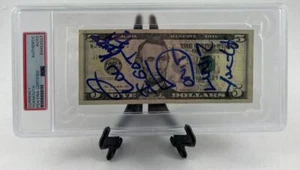 The Luniz Yukmouth & Kuzzo signierter Fünf-Dollar-Schein-Autogramm PSA DNA Platte - Bild 1 von 1