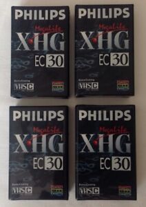 VHS Camcorder Video Cassettes Megalife XHG EC30 Philips New Sealed