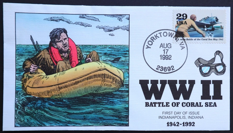 U.S. Used #2697c 29c WW II - 1942 1992 Collins First Day Cover (FDC). Pristine! - Image 1 of 1