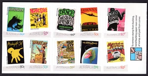 2006 Australia 50c P&S $5.00 Booklet ROCK MUSIC POSTERS Midnight Oil Sunbury - Picture 1 of 1