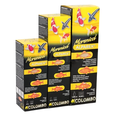 COLOMBO ALPAREX ANTI PARASITE WHITE SPOT FISH FUNGUS POND WATER TREATMENT KOI