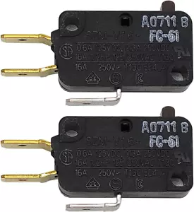 Microinterruptor puerta microondas LG GE Starion repuesto paquete de 2 SZM-V16-FC-61 - Imagen 1 de 12