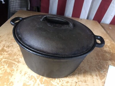 Vtg WKM XX 4.5 Qt Cast Iron Dutch Oven w/Matching Lid Seasoned Lidded Pan No. 8 - Image 1 of 4