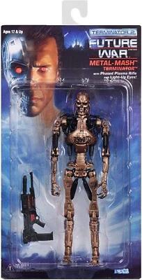 NECA Reel Toys Terminator 2 Kenner Tribute Future War Metal Mash Endoskeleton - Image 1 of 4