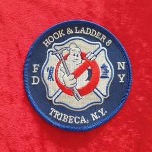 Ghostbusters Patch NY Firefighter Hook & Ladder 8 Feuerwehr Frozen Empire - Bild 1 von 2