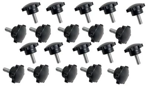 Lote de 10 Roadpro RPKN-5P CB NEGRO plástico OEM 5mm rosca repuesto perilla bolsa de 2 - Imagen 1 de 5