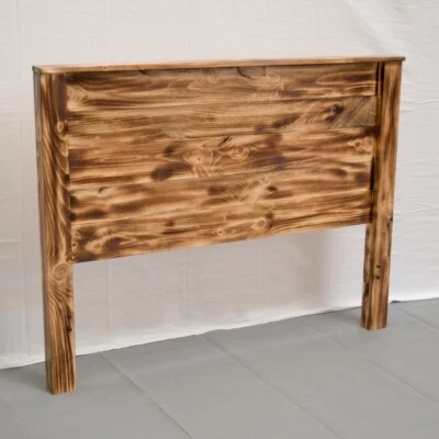Farmhouse Torched Headboard-California King/Solid Wood/Made in USA/Free Shipping - Image 1 of 4