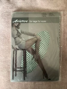 Rare Retro Aristoc Coloured Fishnet Lycra Pantyhose Tights Sweetpea Sm/Med - Picture 1 of 7