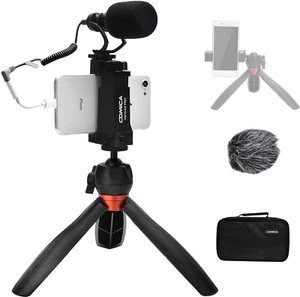 comica Kit Vlogging Smartphone, CVM-VM10-K2 PRO Microphone Fusil de Chasse avec Trépied - Photo 1 sur 1