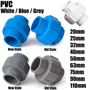 20mm-110mm PVC Pipe Union Connector Joint Weld Solvent Pressure Pipe Fitting - Picture 1 of 39