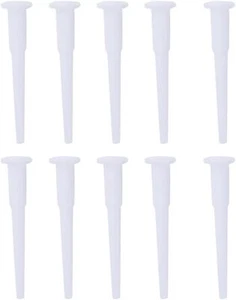 10Pcs White Exercise Ball Plug Yoga Replacement Kit Air Stopper Plug Pin Adap... - Picture 1 of 6