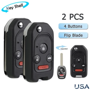2 para Honda Accord 2008 2009 2010 2011 2012 control remoto abatible coche llavero carcasa - Imagen 1 de 9