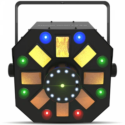 Chauvet DJ SWARM WASH FX ILS 4-in-1 Effect Derby Laser Strobe RGBUV Wash - Image 1 of 4