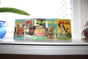 5 Jack and Jill Magazines Vintage 1969 Children's Books - Bild 1 von 8