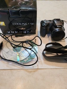 NIKON COOLPIX L120 DIGITAL CAMERA in BOX MINOR USAGE - Picture 1 of 7