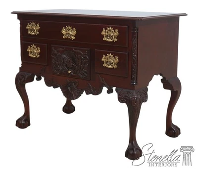 L70623: KINDEL Winterthur Ball & Claw Mahogany Lowboy - Image 1 of 4