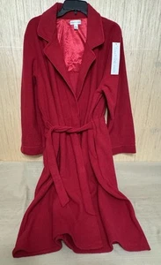 New Miss Elaine Classic Red Terry Robe Belt Pockets 5415M Soft Inside Women’s XL - Picture 1 of 8