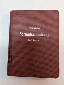 Vintage German Technical Formula Collection by Kurt Gieck 1941 Hardcover VTG - Picture 1 of 5