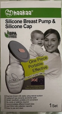 Haakaa Manual Breast Pump 4oz/100ml Silicone With Cap - Image 1 of 4