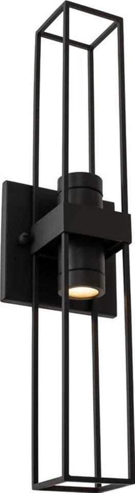 Kalco 405022MB Eames 2 Light 19" Tall LED Outdoor Wall Sconce - Black