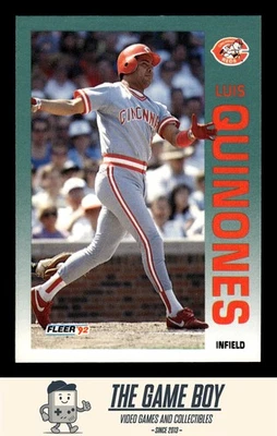 1992 Fleer #417 Luis Quinones Cincinnati Reds - Image 1 of 2