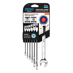 Zero Degree Metric Ultra-Precise Gearless Ratchet Wrench Set (7-Piece) - Picture 1 of 5