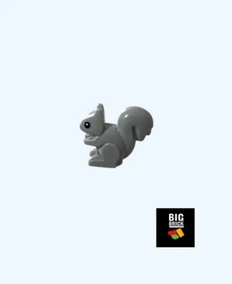 BIG BRICK LITTLE BRICK BBLB Stein grau Eichhörnchen, City Bauernhof Tier, Lego kompatibel - Neu