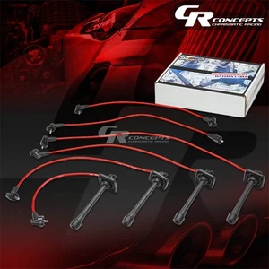 5MM SILICONE SPIRAL CORE SPARK PLUG IGNITION WIRE CABLE FOR 90-99 ST204 5SFE RED - Picture 1 of 1