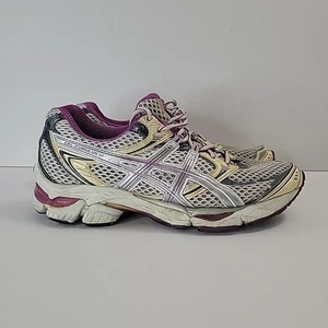 Asics Gel Cumulus 12 weiß/lila sportliche Laufschuhe Turnschuhe Damen 7,5 - Bild 1 von 20