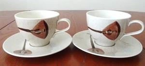 *LUTE SONG (2) CUPS & SAUCERS RED WING-#2-B-R - Picture 1 of 11