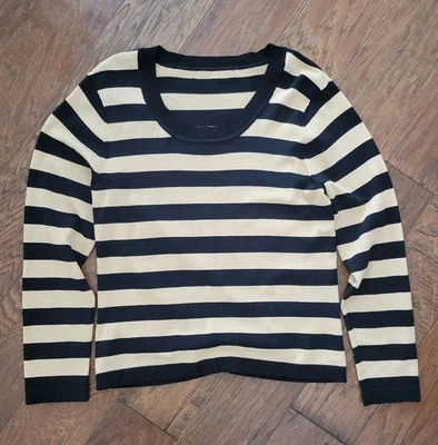 Suéter Kasper Mariner a Rayas Negro y Crudo Foto 1 de 4