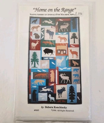 Home on the Range Quilting Patterns Native American Animals Machine Applique - Image 1 of 3
