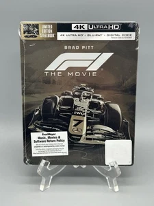 F1 The Movie Steelbook Limited Edition 4k Ultra HD + Blu-Ray + Digital BRAND NEW - Imagen 1 de 4