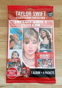 Taylor Swift UK STICKERALBUM STARTER PACK - Enthält 4 x versiegelte Sticker Packs - Bild 1 von 3