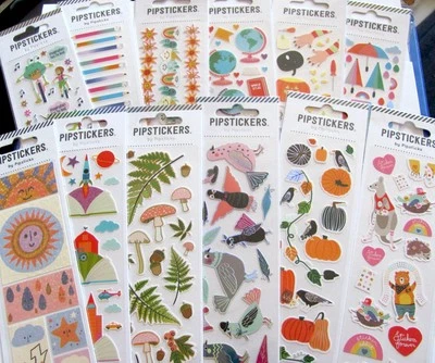 Pipsticks Packages NIP Mushroom Raven Rainbow Fairy Tale Elephant - You Choose