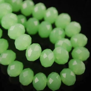 3mm 4mm 6mm 8mm 10mm 12mm Rondelle Faceted Crystal Glass Loose Spacer Beads lot - Picture 1 of 48