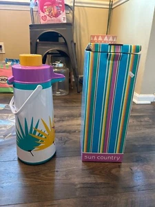 Phoenix Pump Air Pot Dispenser Colorful Leaf Palm Vintage RETRO NEW - Picture 1 of 6