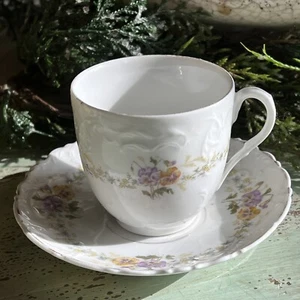 Antique Carl Tielsch C.T Demitasse Cup & Saucer Made in Germany c.1878-1895 - Picture 1 of 10